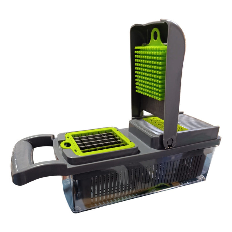 Cortador De Vegetales Multiuso De Cocina 16 Piezas Verde