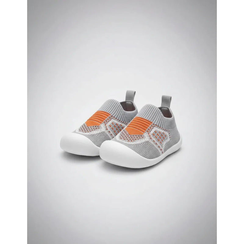 Calzado De Bebe Varios Colores Gris Naranja Y Blanco 11.5 Uy Lisa