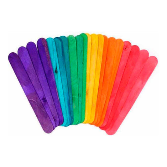 Palitos Para Helado Paleta Madera Color X50 Unidades