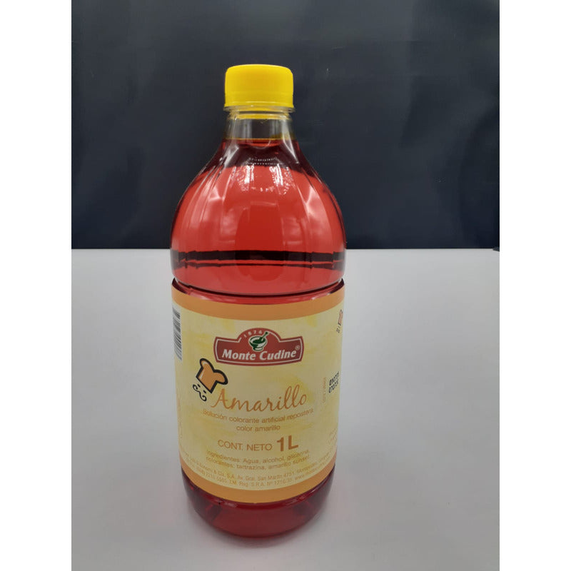 Colorante Amarillo Repostería Monte Cudine 1 Litro