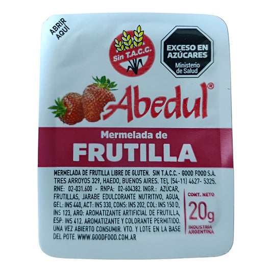 Mermelada Adebul De Frutilla De 20g, 108 Unidades