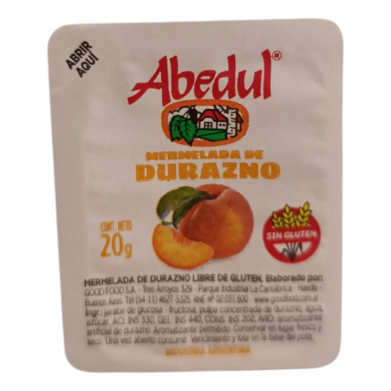 Mermelada Adebul De Durazno De 20g X 108 Unidades