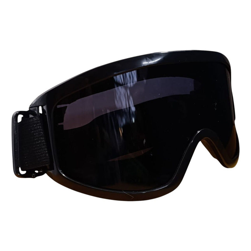 Lente Antiparra Para Moto Negro Siliconado Polarizado Comodo