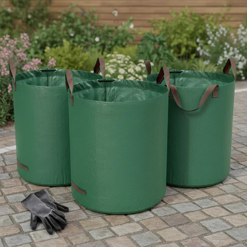 Bolsón Basura Bolsa Plastillera Escombro 60 Kg 38x45 Cm Verde
