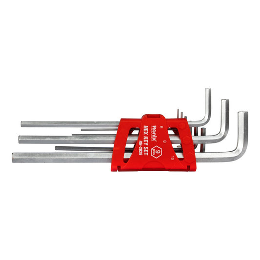 Juego De 9 Llaves Hexagonales Milimetricas Cr-v Ronix