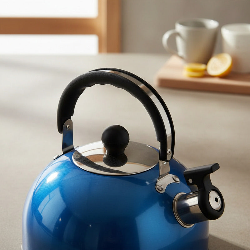 Caldera Hervidor 2 Litros Para Calentar Agua Ac Inox Azul