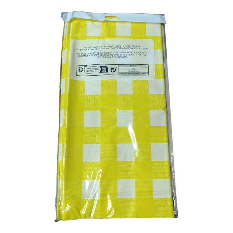 Mantel Cumpleaños Evento Nylon Cuadros Rectangular 274x173