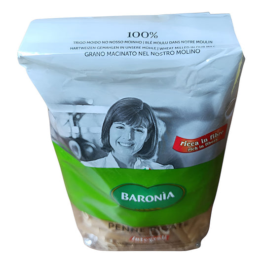 Fideos Baronia Integral Penne Rigate 500g