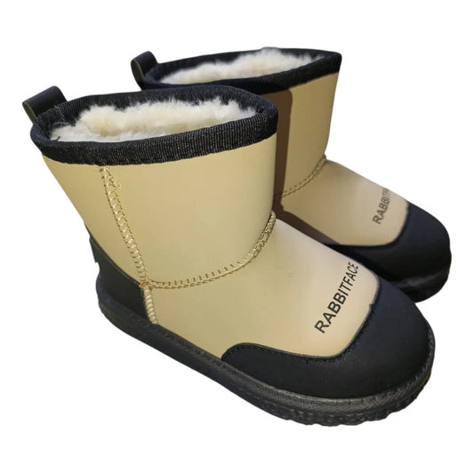 Botas Infantiles Rabbitface Forradas Corderito Beige 26 Uy