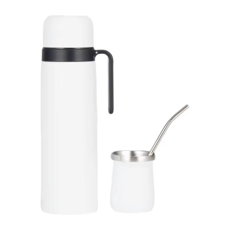 Juego De Termo 1 Litro Mate 160 Ml Y Bombilla