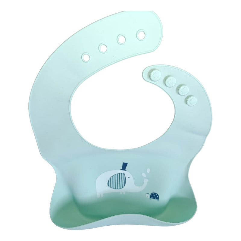 Babero De Silicona Con Grado Alimenticio Recién Nacido 24x30