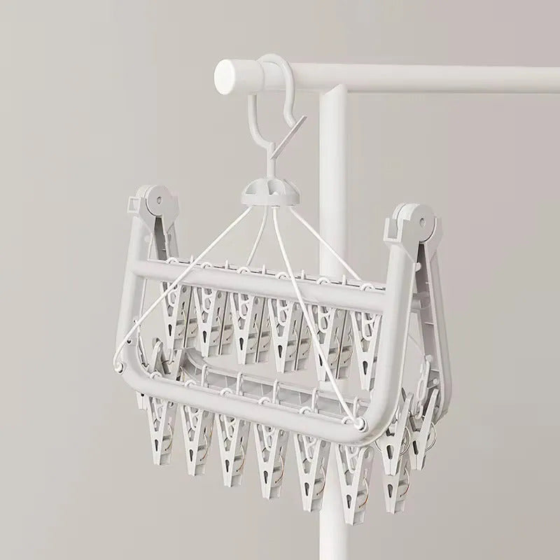 Colgador De Ropa Con Palillo 33x32x22.5 Cm Con 24 Palillos