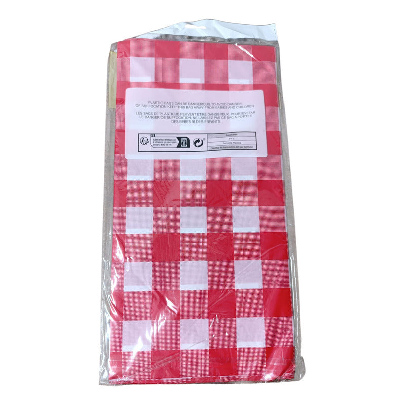 Mantel Cumpleaños Evento Nylon Cuadros Rectangular 274x173