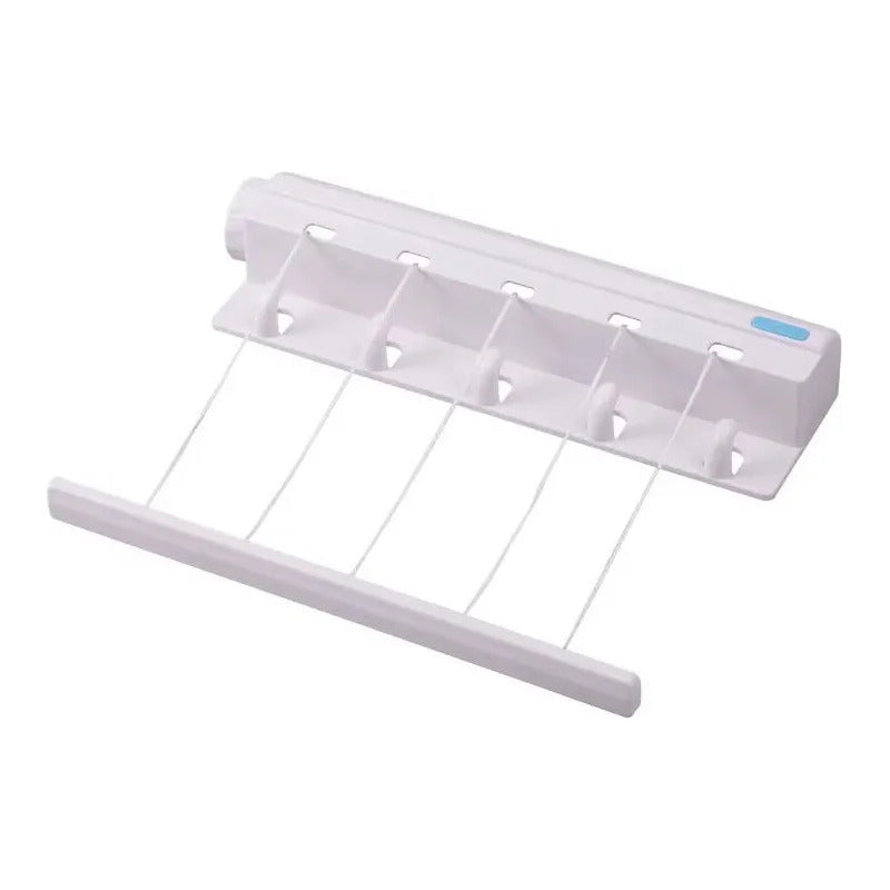 Colgador De Ropa Plegable Y Portátil Hasta 3 Metros Blanco