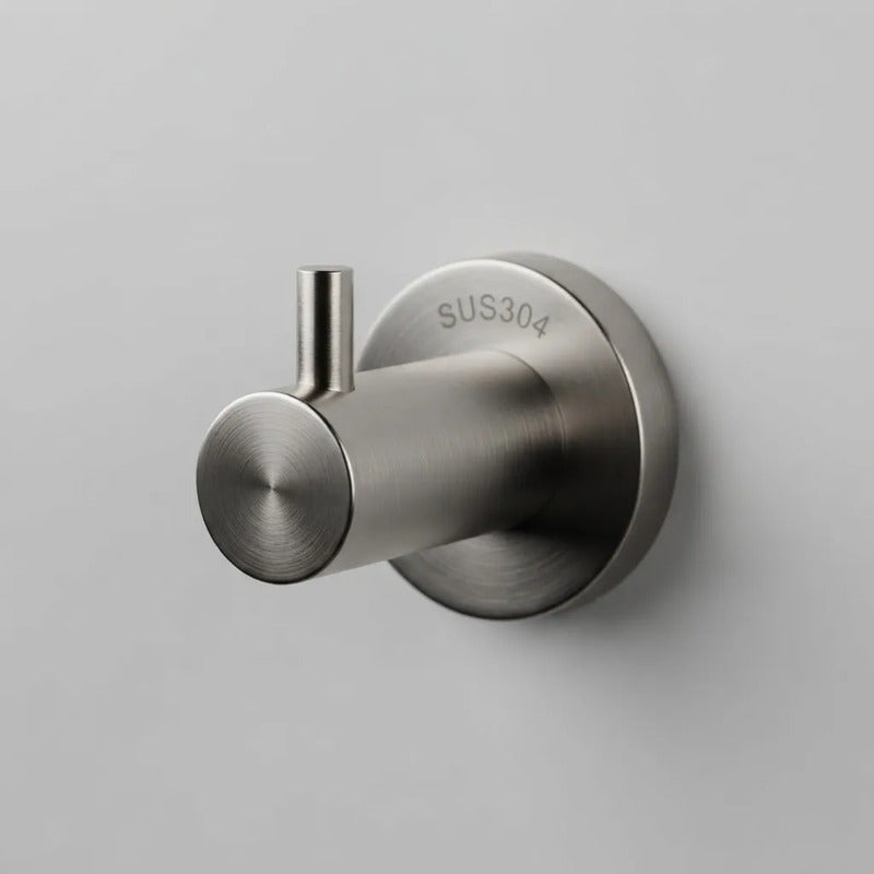 Gancho De Pared Metálico Para Colgar 6.6x5 Cm Con Tornillos Plateado