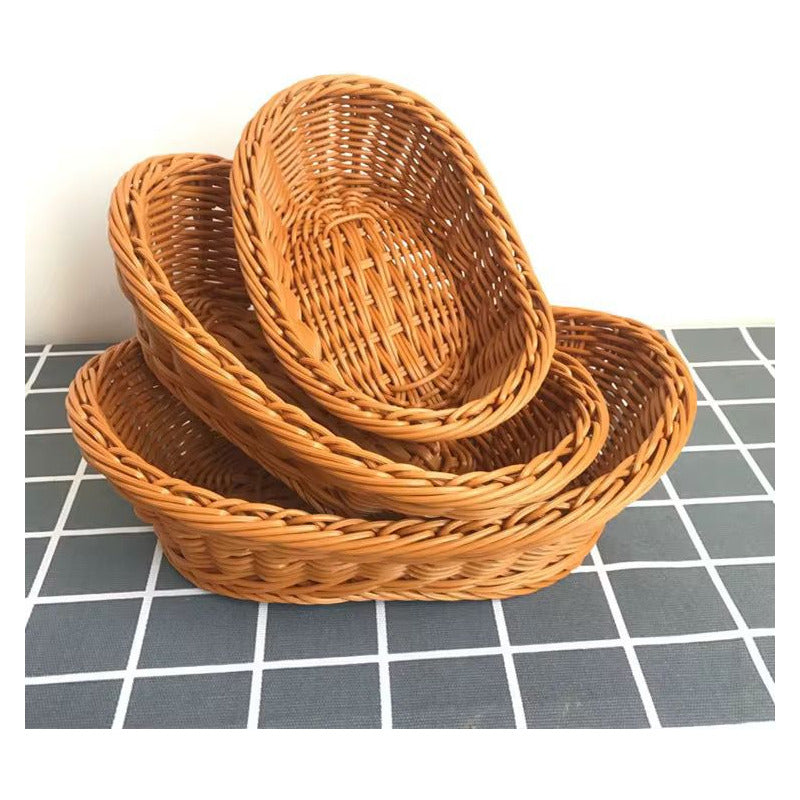 Canasto De Mimbre Multiuso 20x12,5 Cm