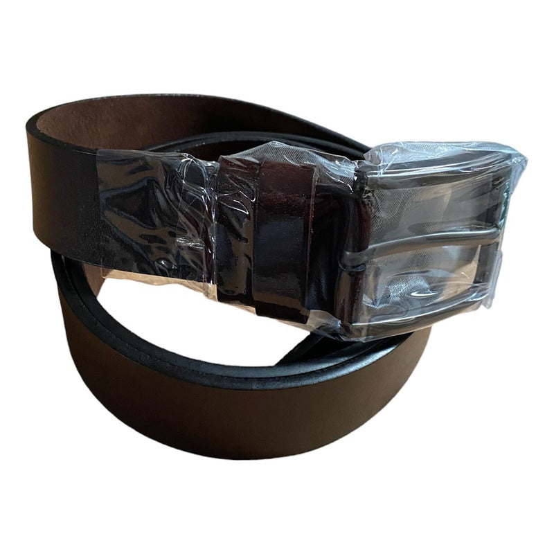 Cinto De Cuero De Vestir, Elegante Vaquero Negro O Marron