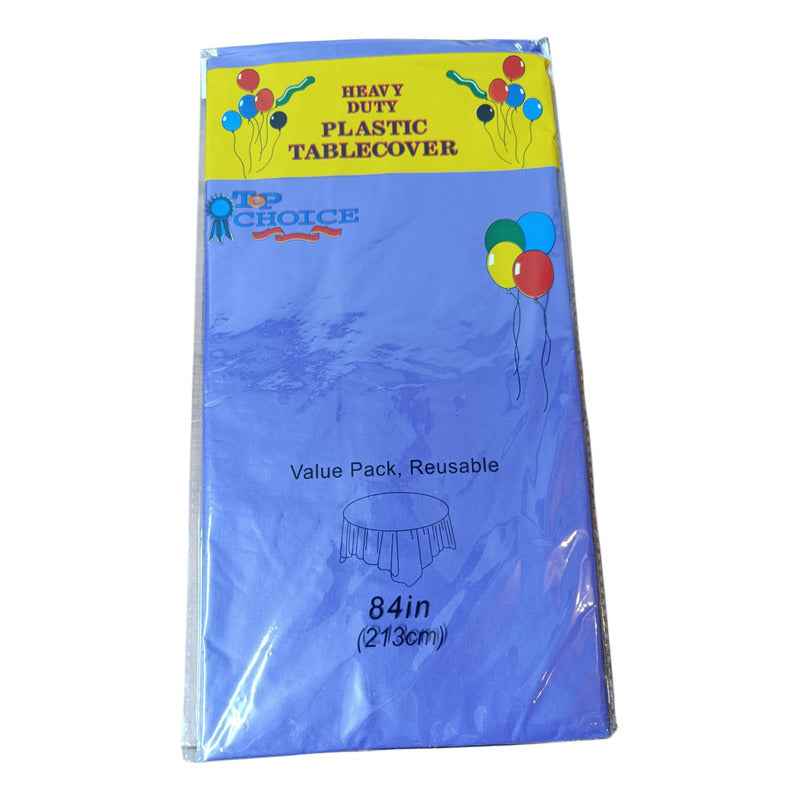 Mantel Redondo Cumpleaños Evento Desechable 213 Cm Diâmetro