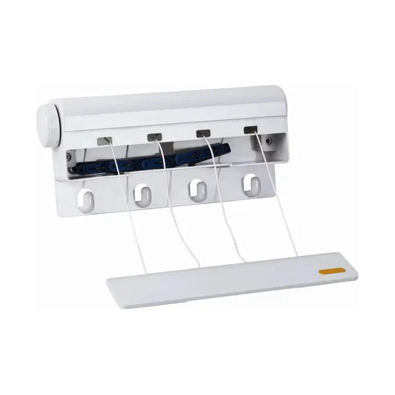 Colgador De Ropa Plegable Y Portátil Hasta 3 Metros Blanco