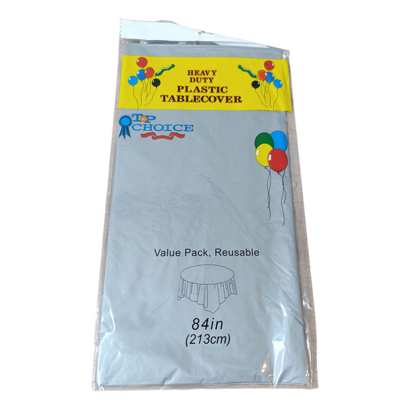 Mantel Redondo Cumpleaños Evento Desechable 213 Cm Diâmetro