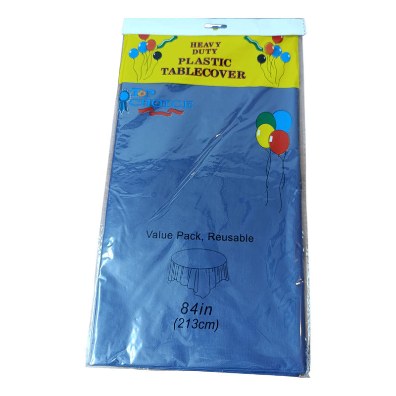 Mantel Redondo Cumpleaños Evento Desechable 213 Cm Diâmetro