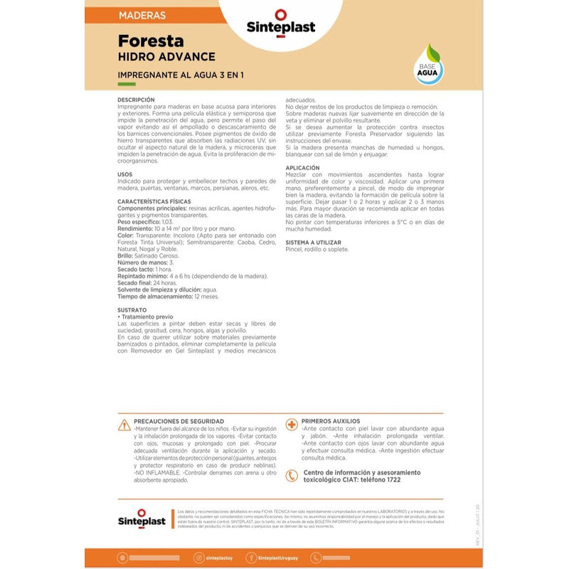 Impregnante Para Maderas Interiores Y Exteriores 3en1 4 Ltrs