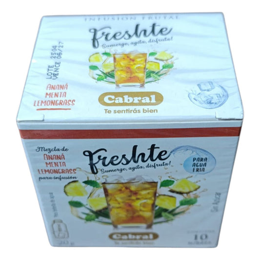 Te Cabral Ananá Menta Lemongrass X10 Unidades