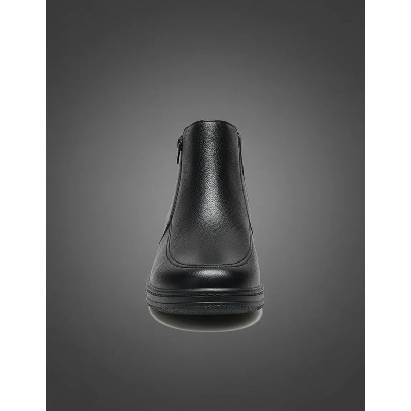 Bota De Invierno Cuerina Con Corderito Por Dentro 40 Al 45 Negro Lisas 43