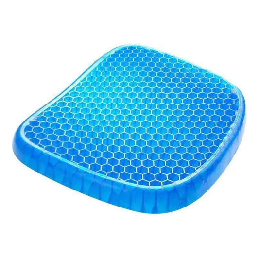 Asiento Almohadilla Gel Ergonomico 1kg/funda Negra 44x37x4