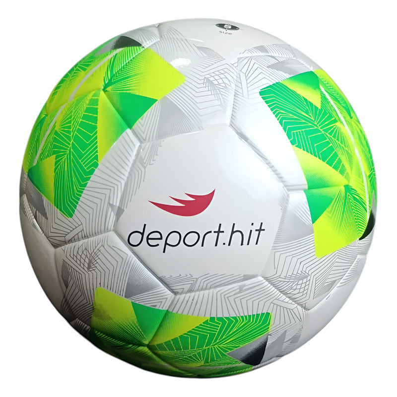 Pelota Futbol Deport.hit Tamaño 5 Diseño En Verde