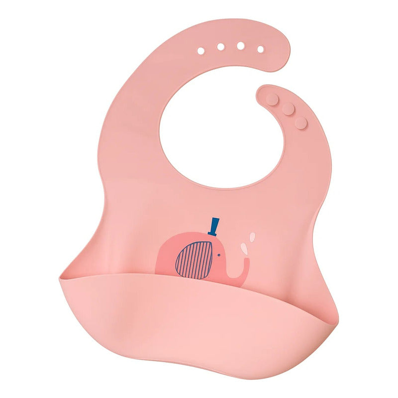 Babero De Silicona Con Grado Alimenticio Recién Nacido 24x30