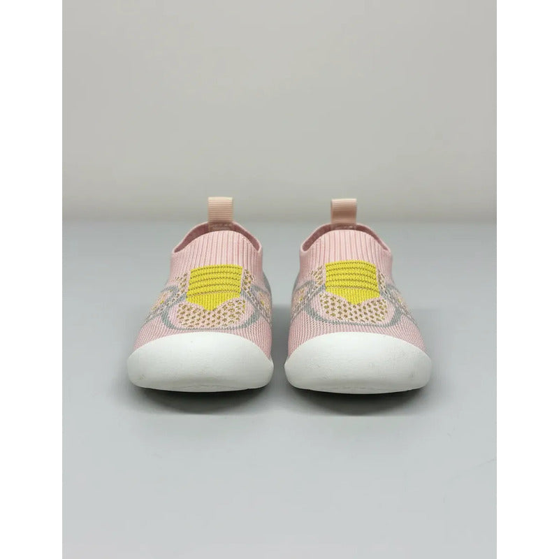 Calzado De Bebe Varios Colores Rosa Amarillo Y Gris 12.5 Uy Lisa