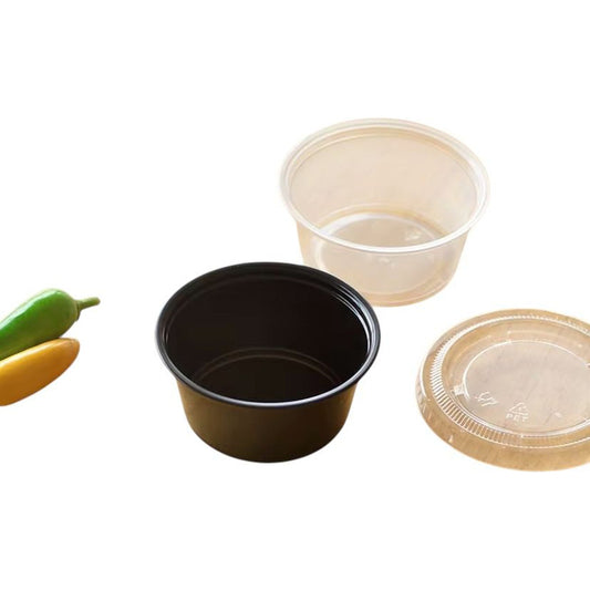 Recipiente De Plastico Negro Con Tapa 60 Ml