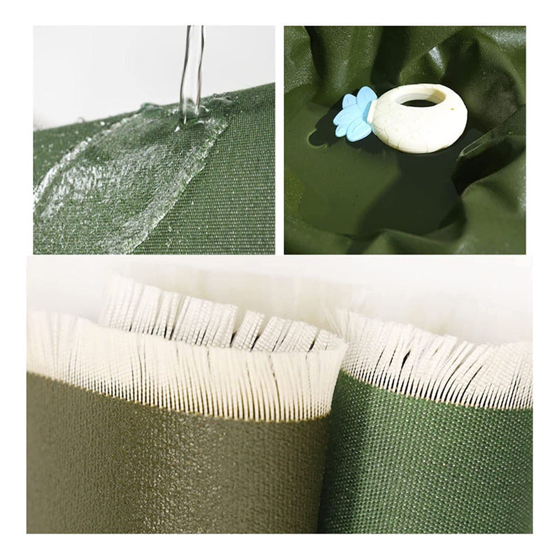 Lona Gruesa Verde Militar Reforzada Impermeble 2x2 M