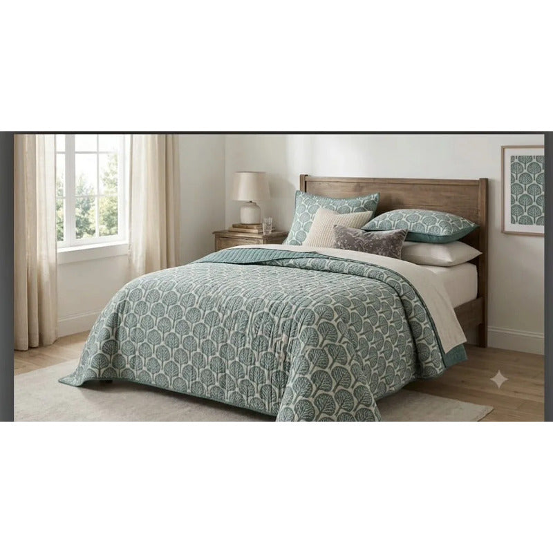 Sabanas De 2 Plazas Varios Diseños 198x240 Cm Verde Claro Diseño
