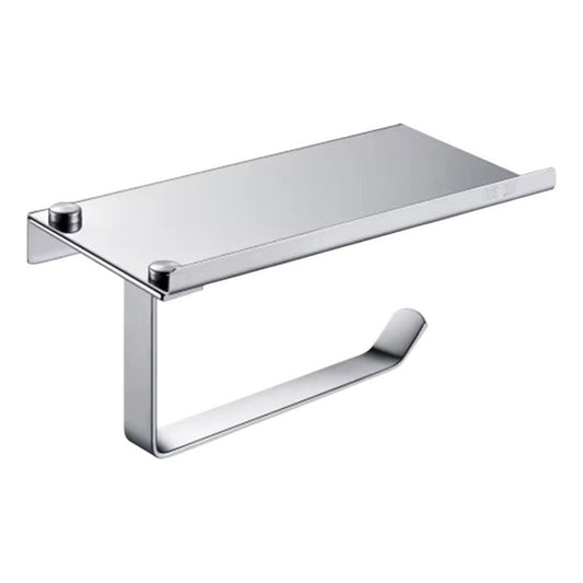 Soporte P/ Papel Higiénico C/ Base Celular Portarrollo Inox.