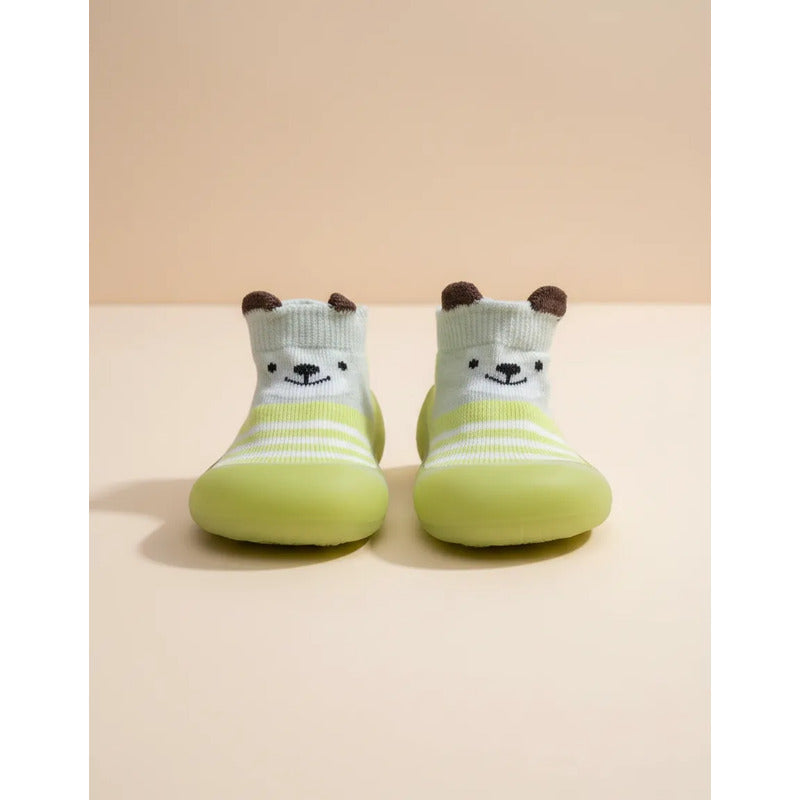 Calzado De Bebe Con Diseño De 11,5 A 15,5 Cm Gris Y Amarillo 24 Liso