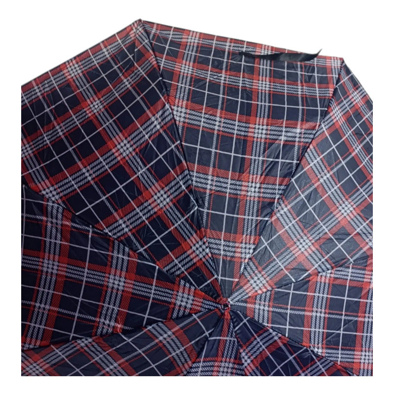 Paraguas Plegable De 95cm De Diámetro Varios Colores Rojo
