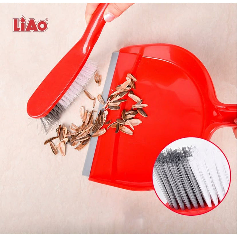 Set Cepillo Con Pala C Borde De Goma Y Cepillo Suave 55cm