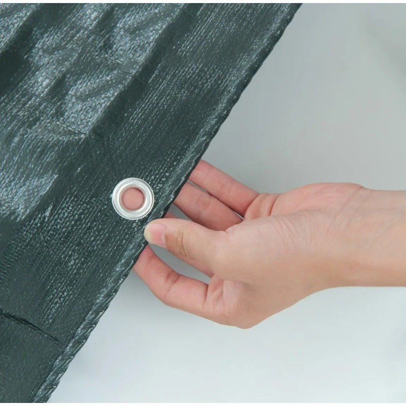 Lona Impermeable Reforzada 3x3 M Verde Oscuro