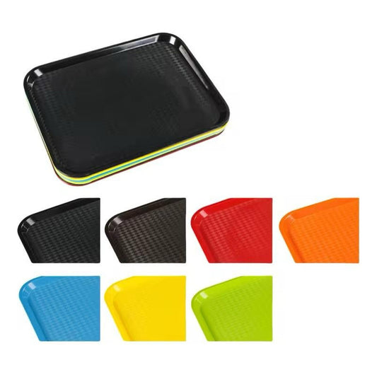 Bandeja Rectangular Antideslizante Varios Colores 35,5x25 Cm