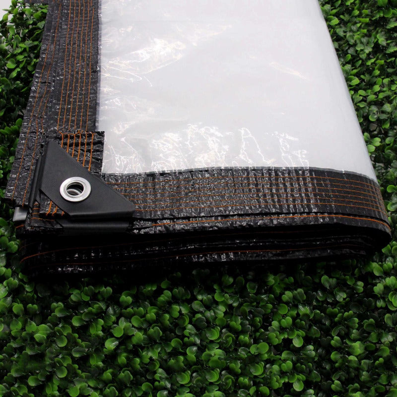 Lona Transparente De 9x4  Con Ojales Agua