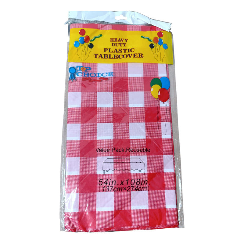Mantel Cumpleaños Evento Nylon Cuadros Rectangular 274x173