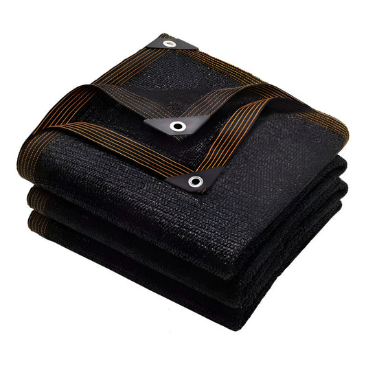 Malla Sombra Tipo Lona Con Ojales 16x5 Metros Negro