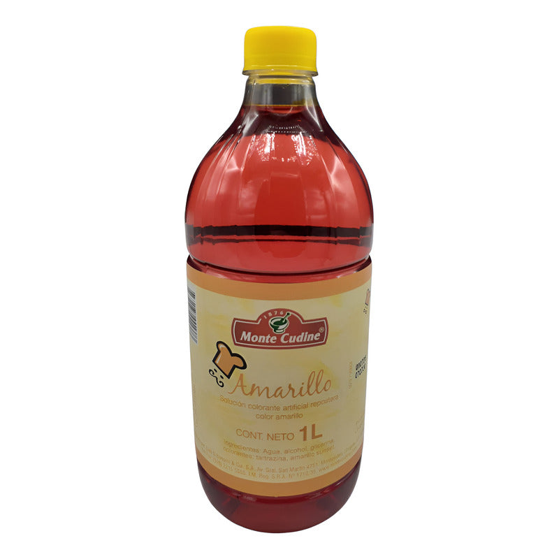 Colorante Amarillo Repostería Monte Cudine 1 Litro