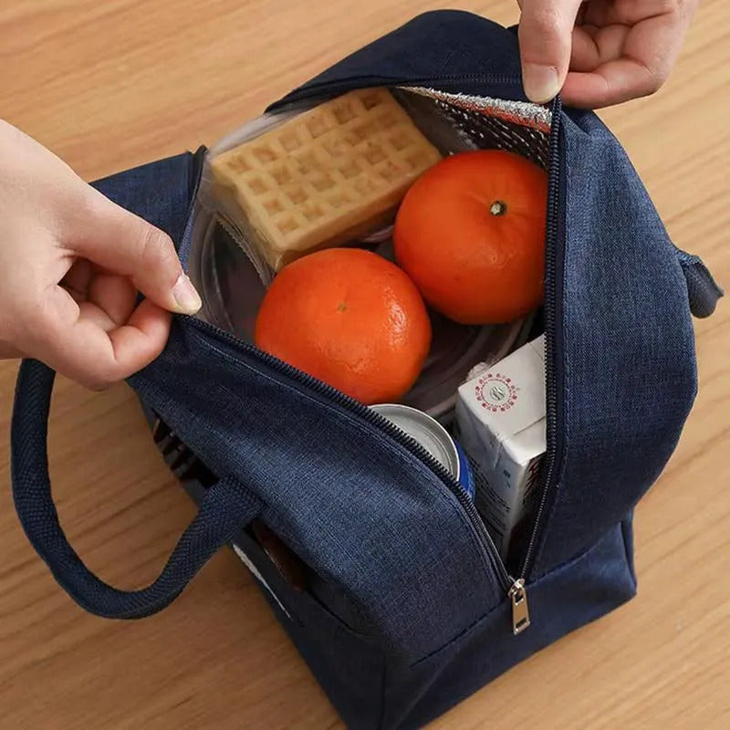 Vianda Lonchera Práctica 2 Divisiones Mas Bolso Termico Negro