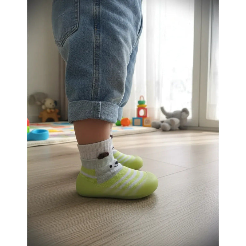 Calzado De Bebe Con Diseño De 11,5 A 15,5 Cm Gris Y Amarillo 24 Liso