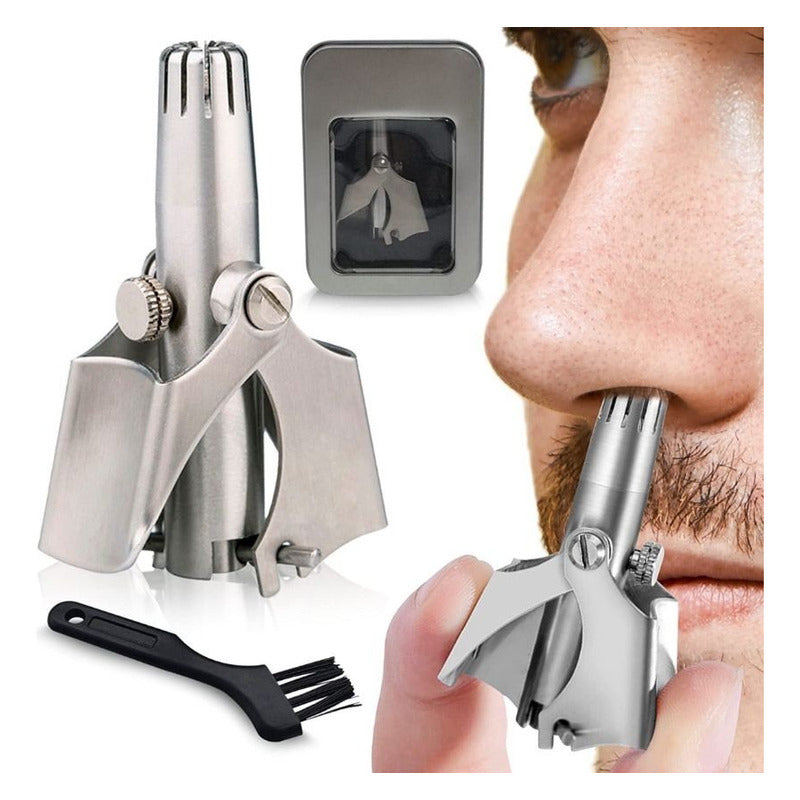 Mini Recortador Manual De Pelo De Nariz Y Orejas Acero Inox
