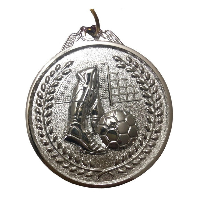 Medalla Premio Fútbol Trofeo Campeones  Bronce, Plata Y Oro