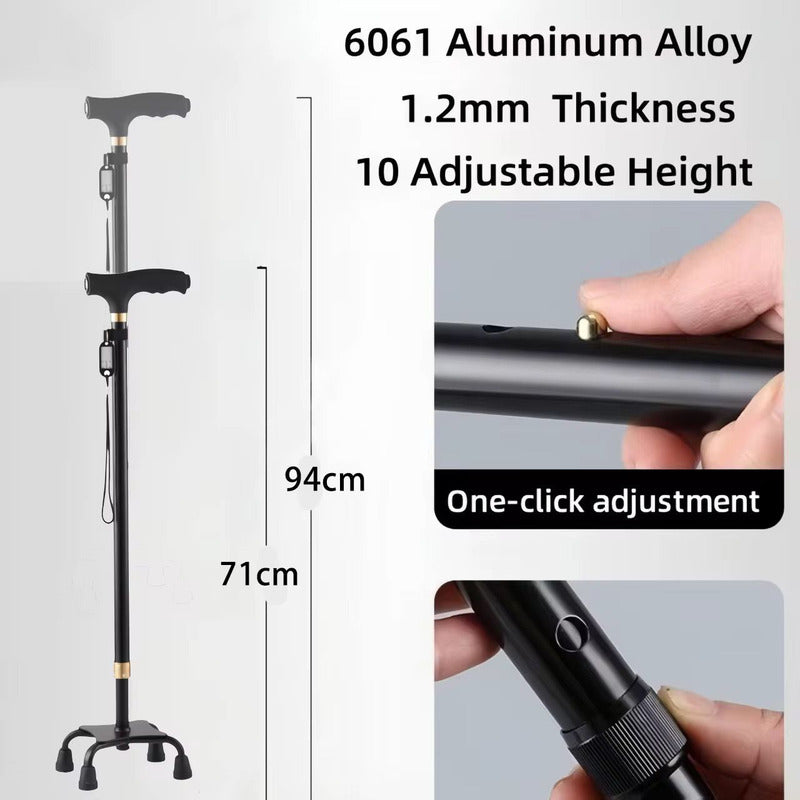 Baston Para Caminar Medida Regulable 70 A 95 Cm